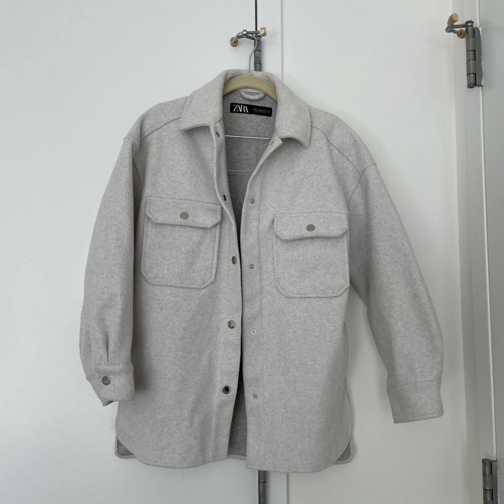 Zara white jacket